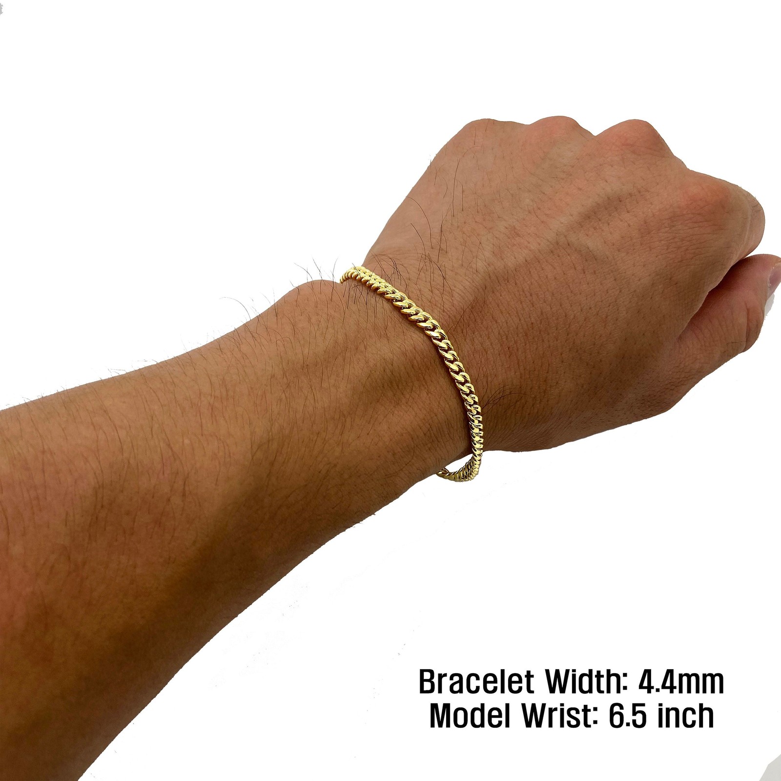 14k Gold Classic Miami Cuban Link Bracelet/Anklet (Semi-Solid & Solid)