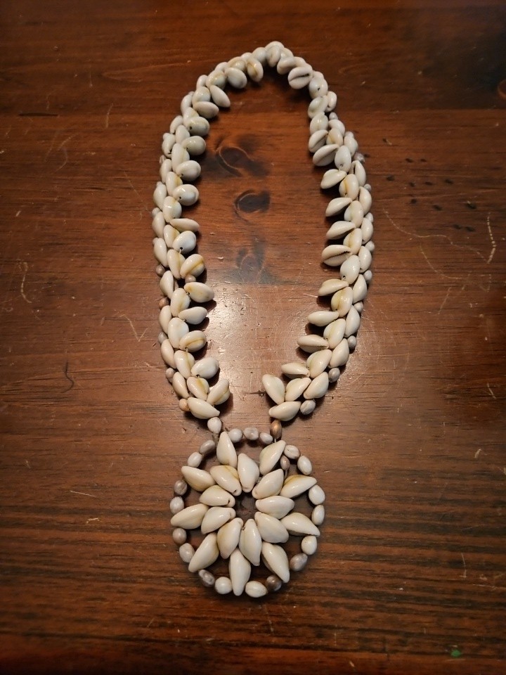 Natural SeaShell Necklace Beach Nautical 24″ ~ Preowned With A Couple Defects