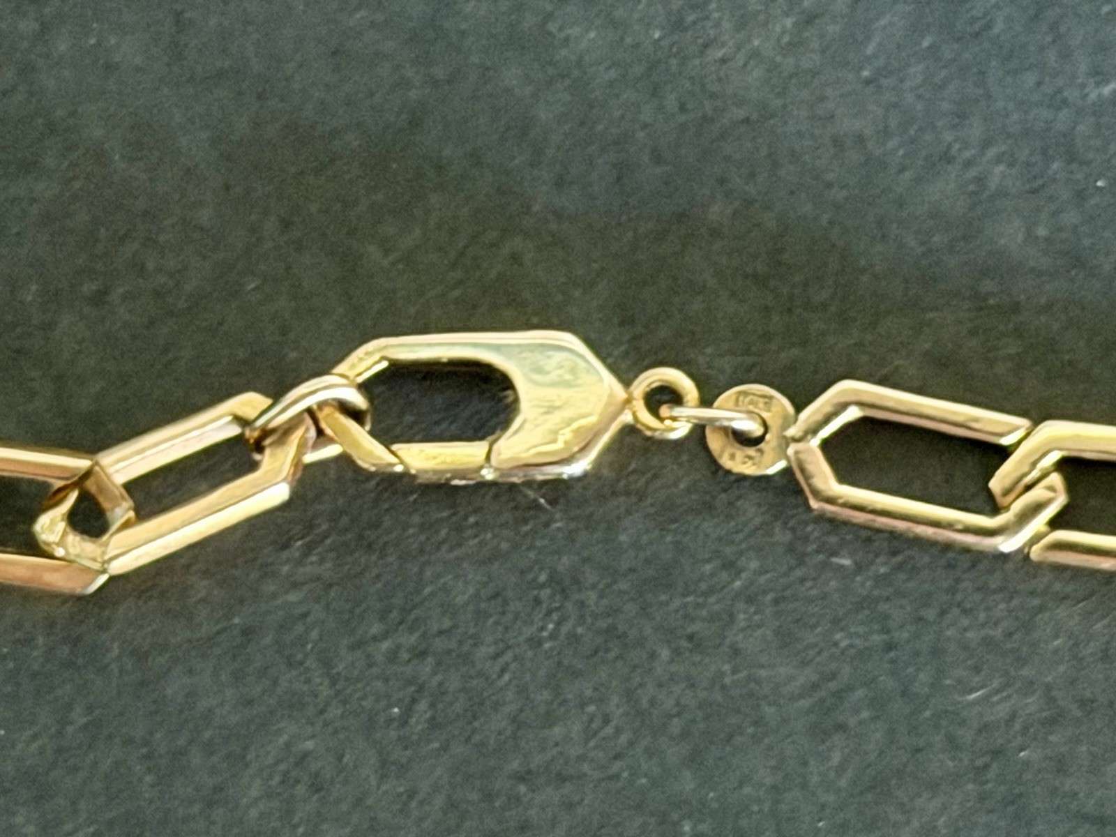 UnoAErre Aurea 14K Yellow Gold Link Chain Necklace 20″ 25g Solid Italy Estate