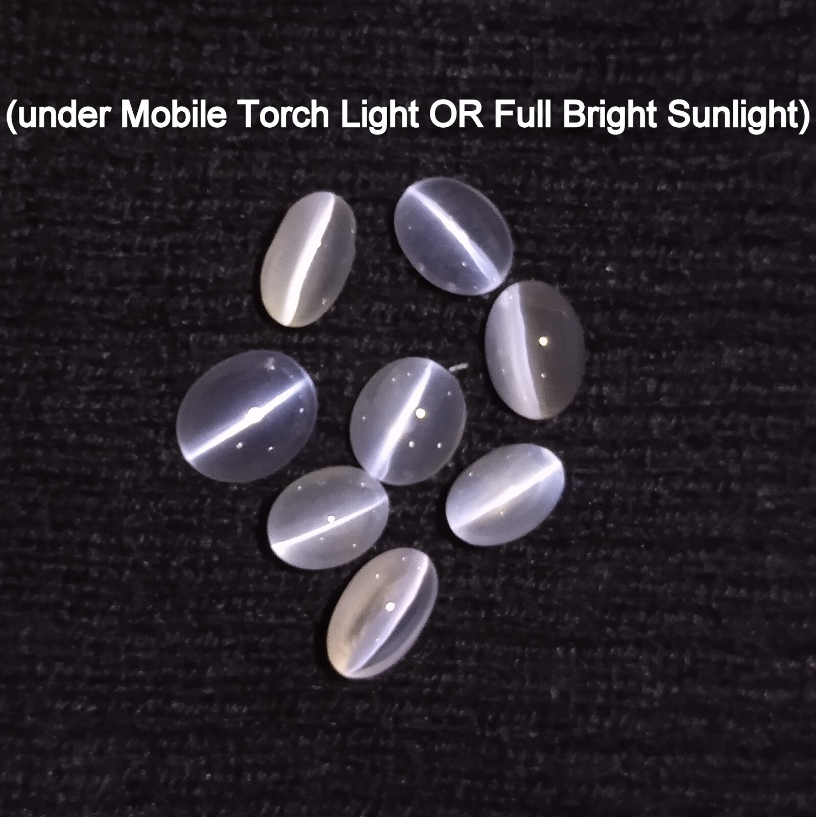 15 Carat 8×5.5-9.2×7.5 MM Natural Sillimanite Cat’s Eye Oval Shape 8 Piece Lot