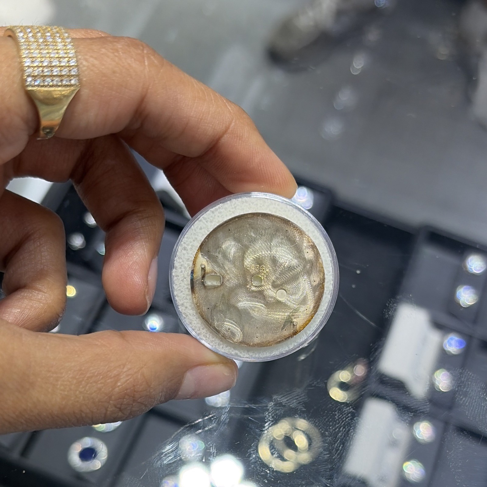 Rolex 36mm Datejust Dial linen Silver Non-Numeric Hour Marks w/ Date Window