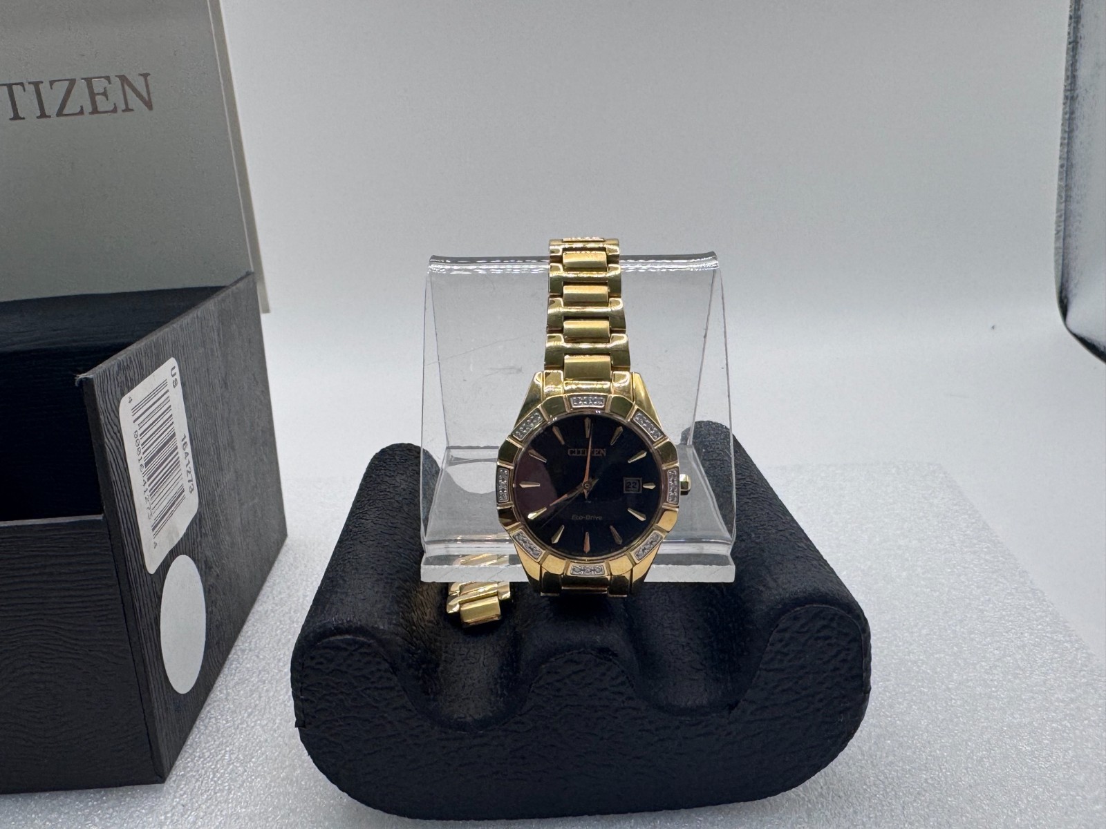 Citizen EW2652-55E Women’s Eco-Drive Stainless Steel Black Dial Watch