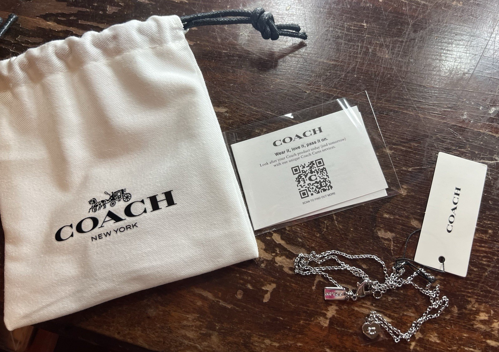 Coach Necklace NWT
