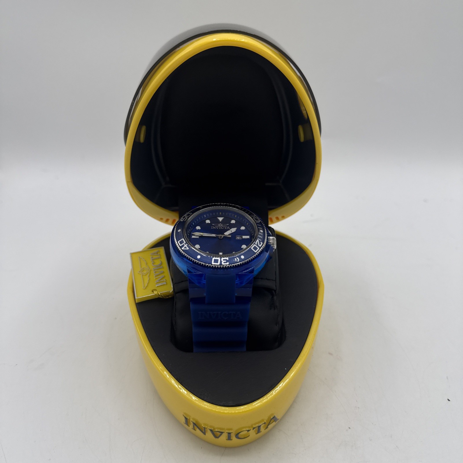 Invicta I-Force 19251 51mm Chronograph Watch w/ Rare Yellow Helmet Case