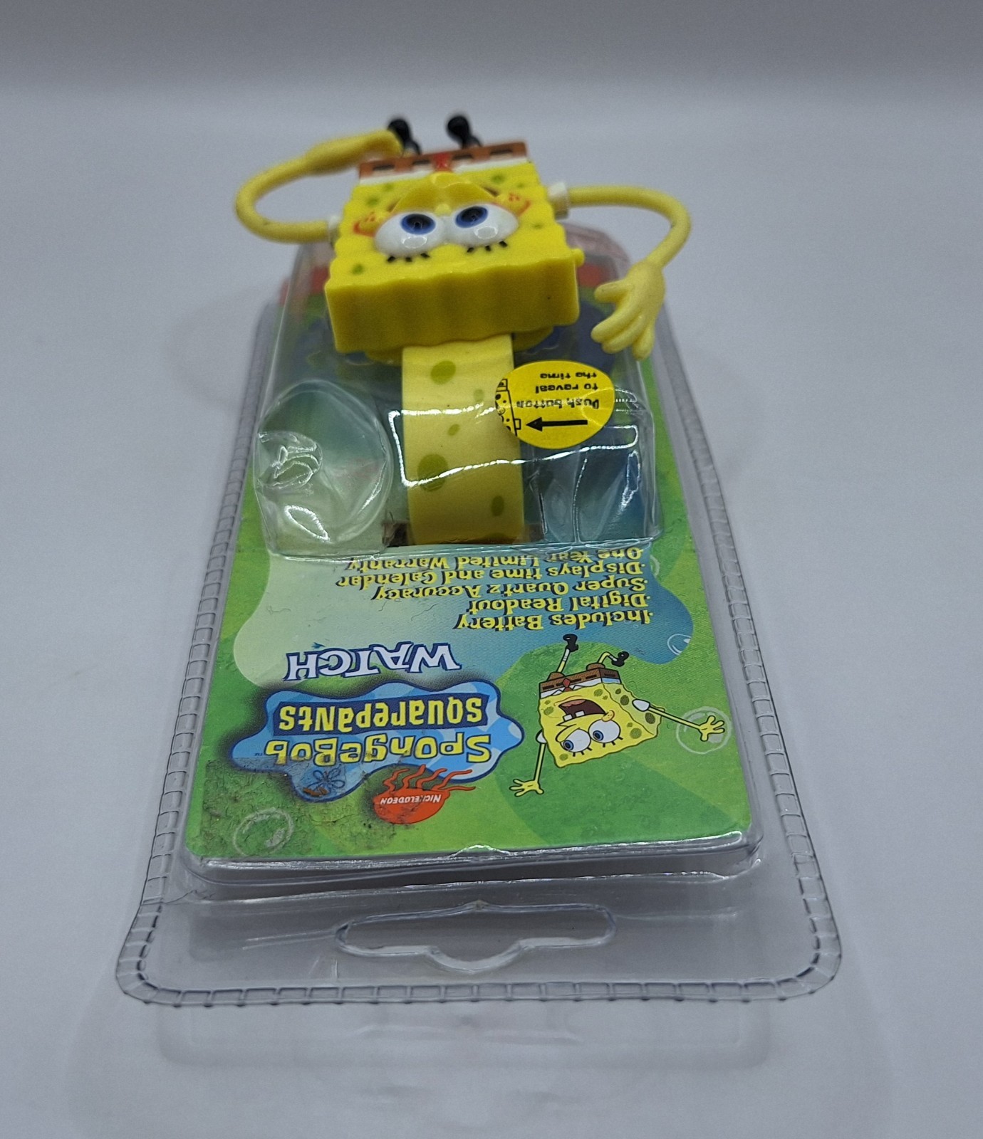 Spongebob Squarepants Kids Watch 2002 Clicks Viacom Nickelodeon Vintage NEW/NOS