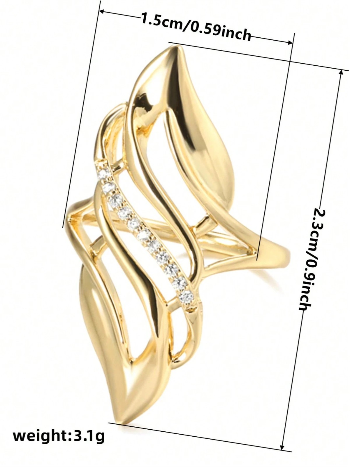 Elegant Cubic Zirconia Ring Round Cut Women’s Engagement CZ Ring Gift for Her US
