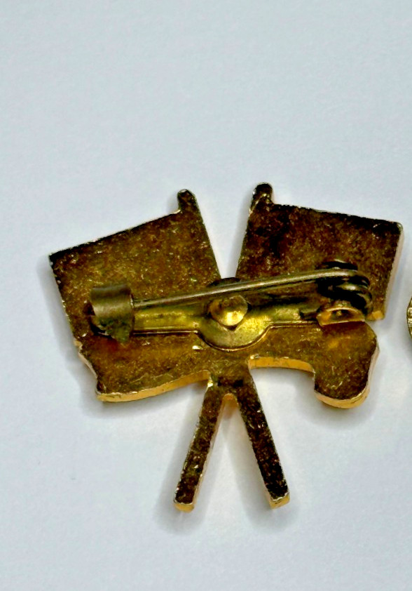 Nigeria Independence Pin Two Flags
