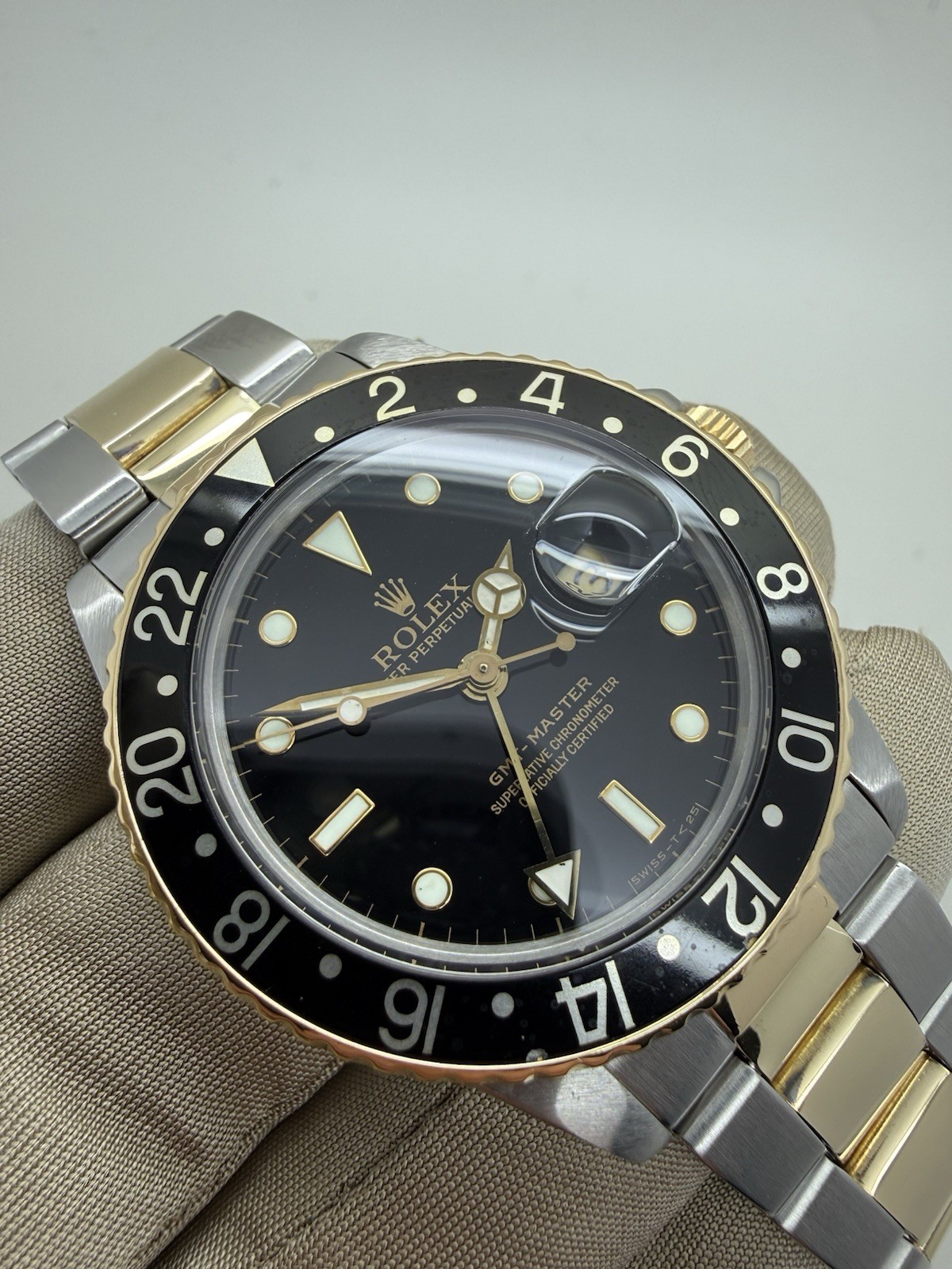 1986 Rolex GMT Master Steel Gold Oyster Black Dial Auto 40mm 16753 *2026 RSC*