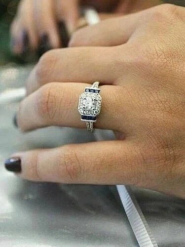2Ct Round Cut Lab Created Diamond In 14K White Gold FN Halo Ring For Engagement