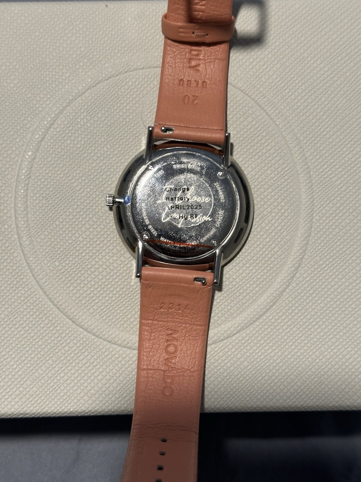 Movado x Alexi Limited Edition Sea Turtle Watch – Peach Color (Model 0607478)