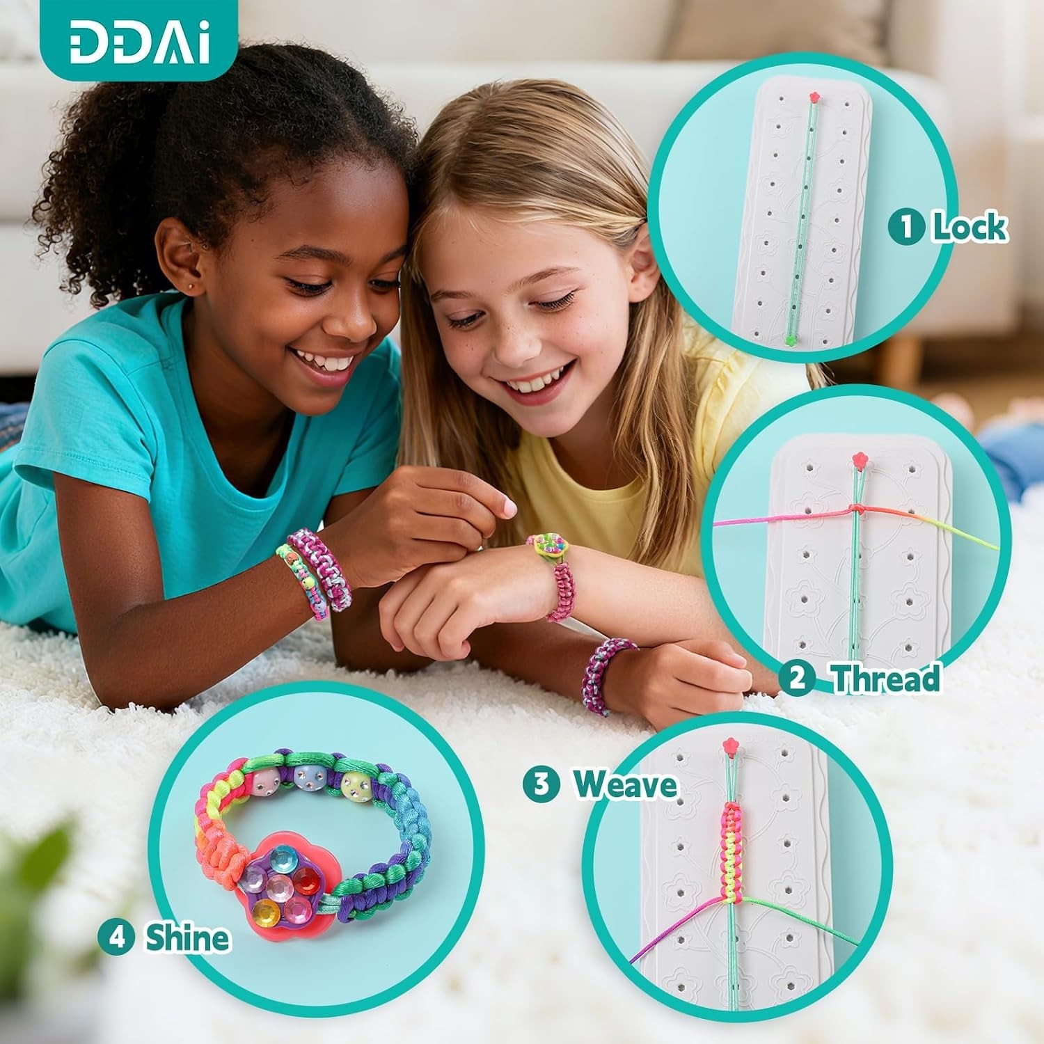 Sparkly Bracelet Kit for Kids – Build Creativity with Safe, Non-Toxic Components
