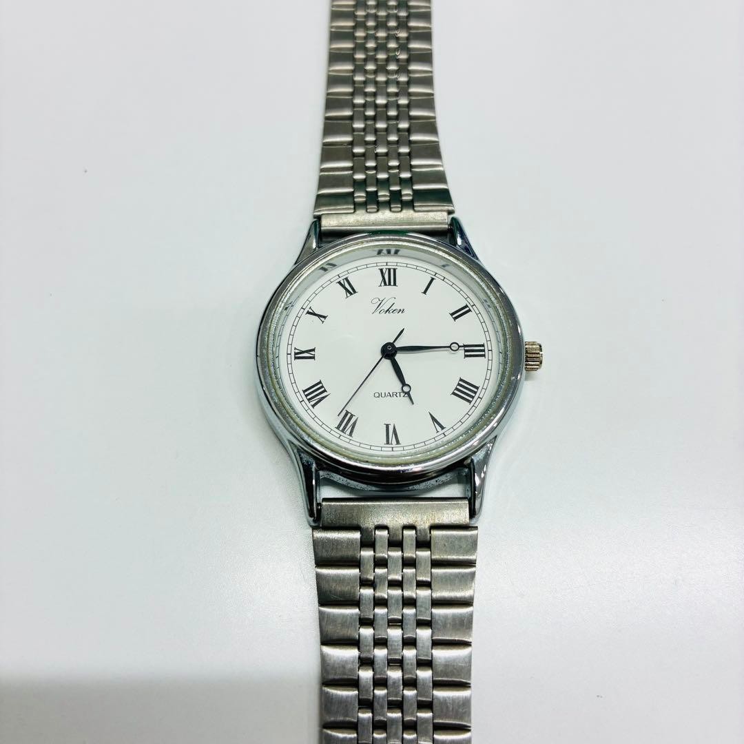 Working condition CITIZEN (Q&Q) Quartz Analog Watch, Sil 【Direct from japan】