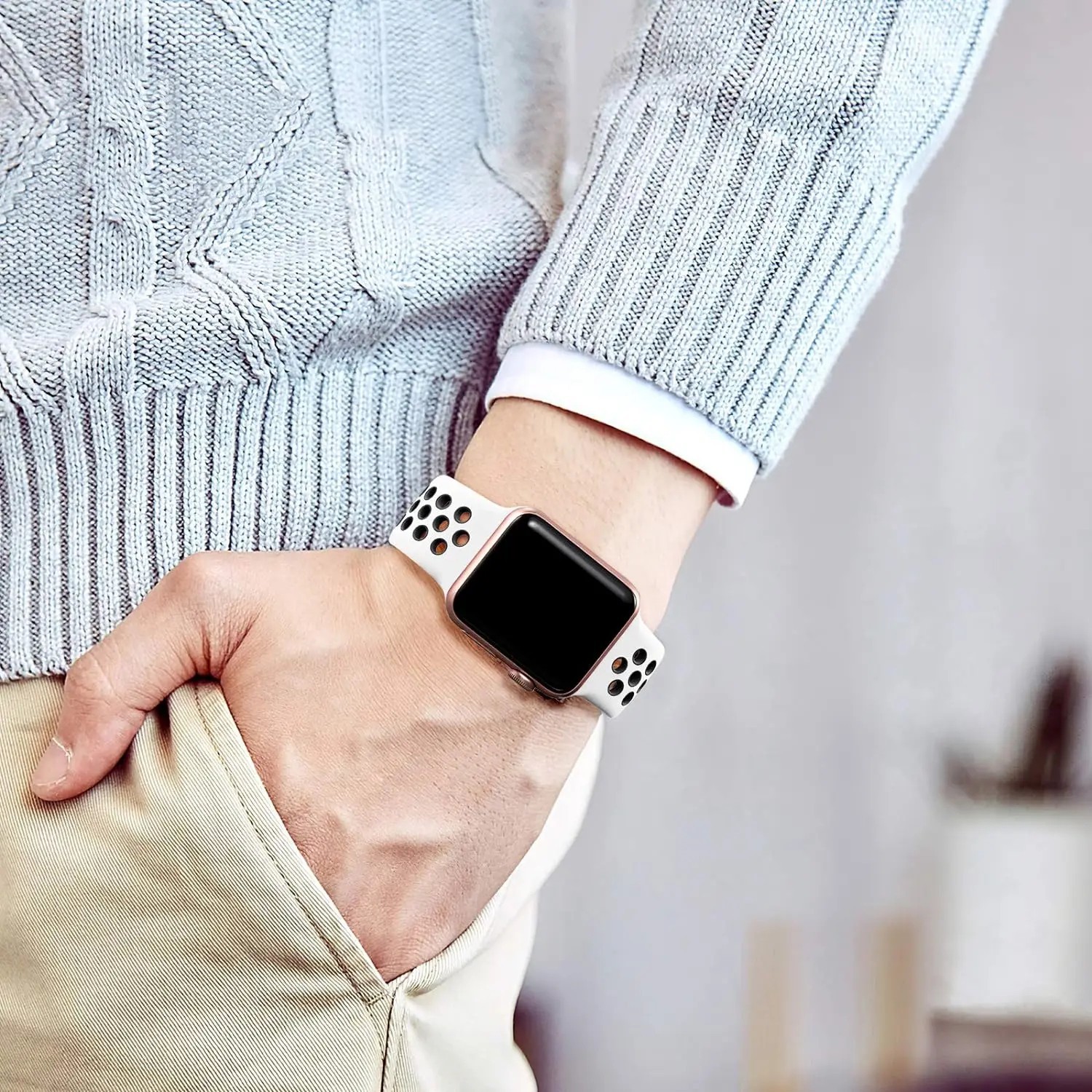 Sport Strap for Apple Watch Band Breathable Bracelet iWatch Series 10 9 8 7 6 SE
