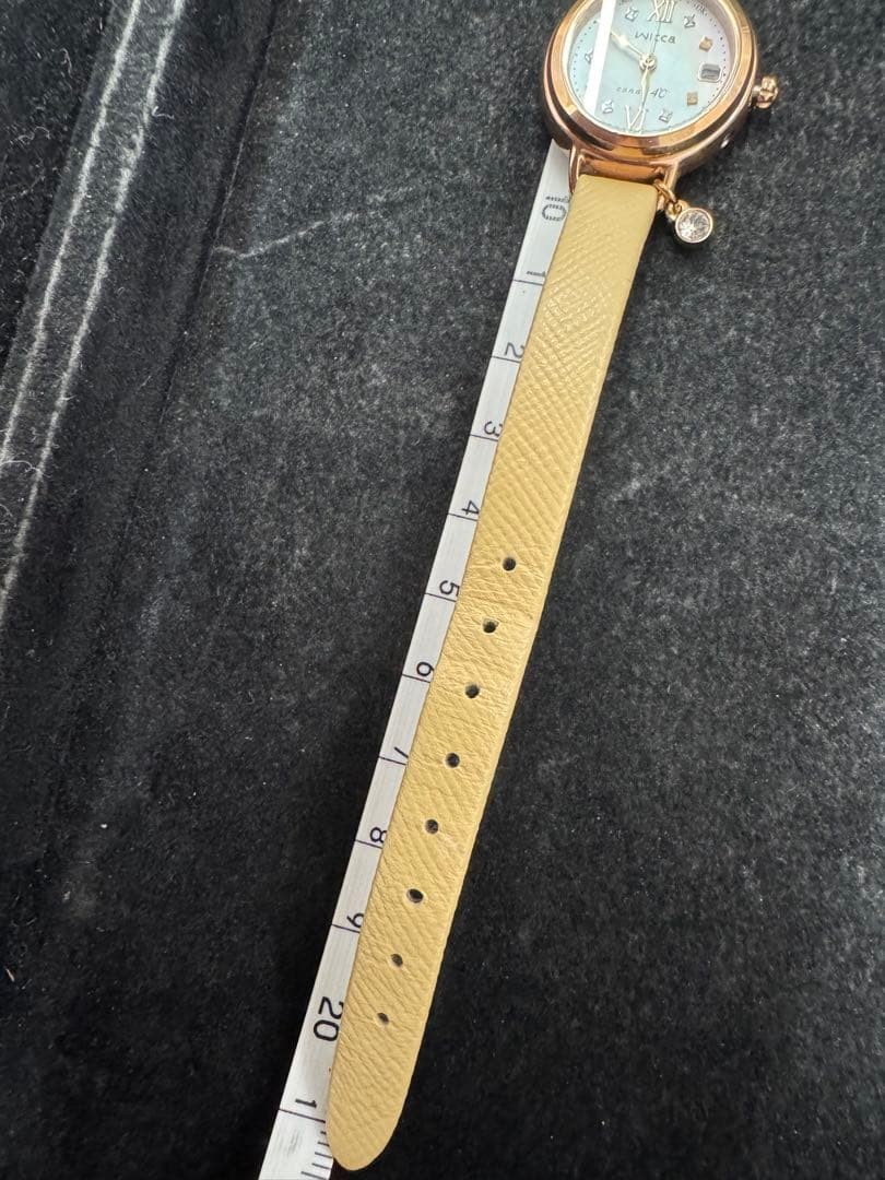Radio Solar Limited Edition wicca 4 Watch with 5 Diamonds and Shell Dial