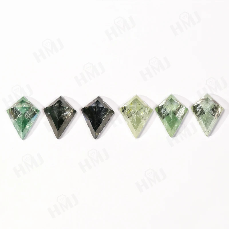 All Shape Salt & Pepper Moissnite Diamond Hexagon Kite Cut for Ring DIY Jewelry