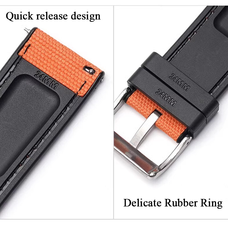 Nylon + Rubber Strap For G-SHOCK PRG-600 PRG-650 GA-2000 Watch Band Replacement