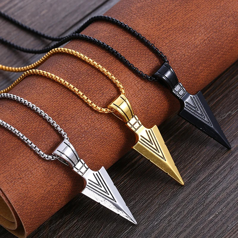 Small Arrow Pendant Necklace Women Trendy European American Outdoor