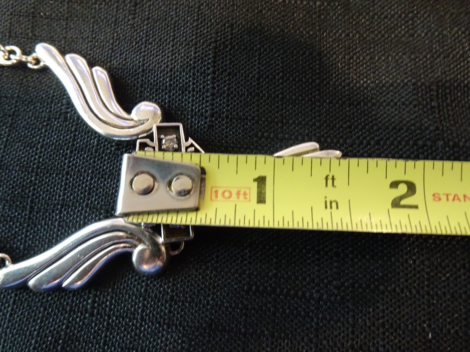 # 785-STERLING SILVER ANGEL WING PENDANT ON STERLING NECKLACE-925–18 INCH-