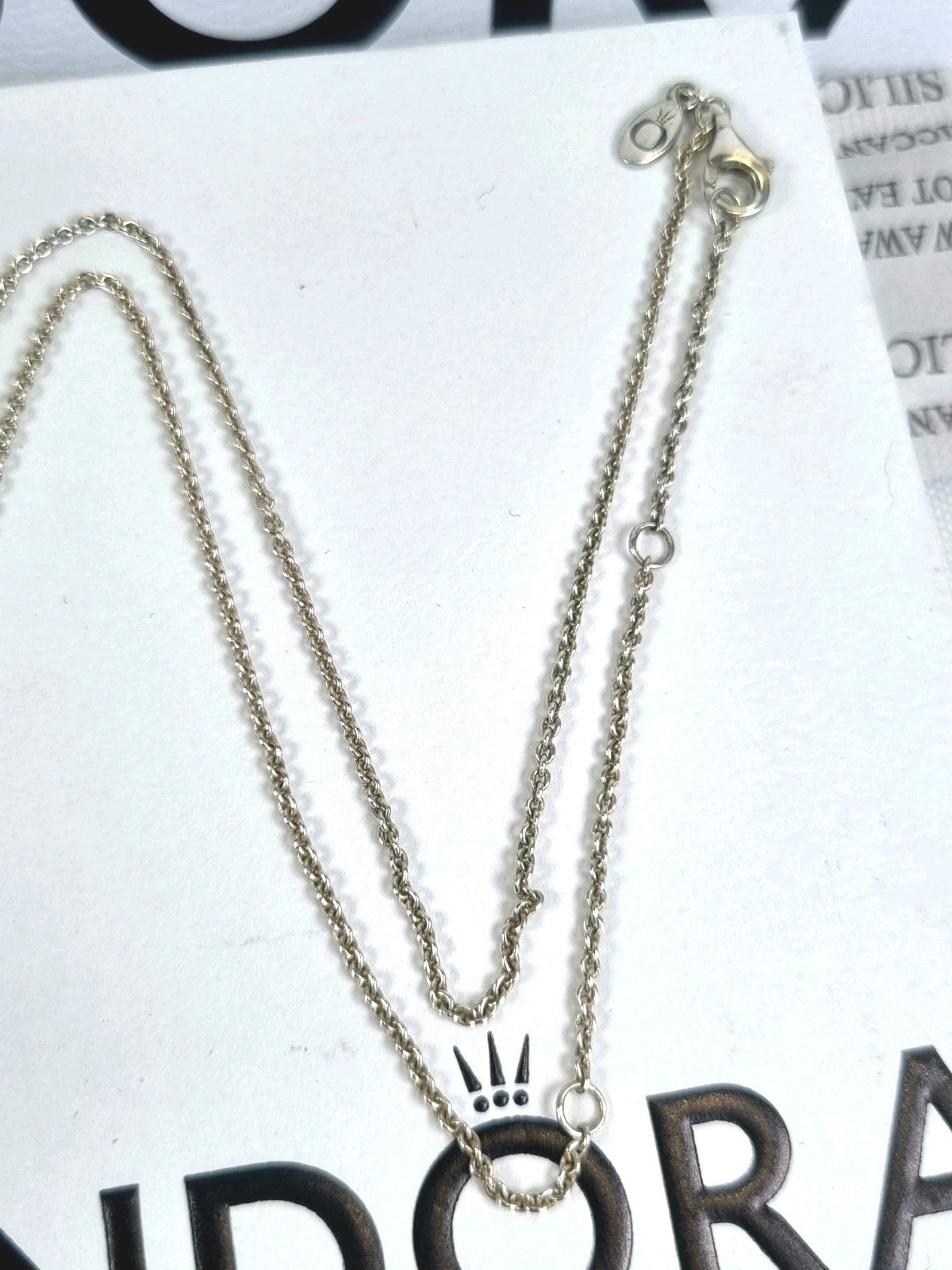 Pandora Vintage Allure Sterling Silver Necklace, 45cm, Excellent With Packaging