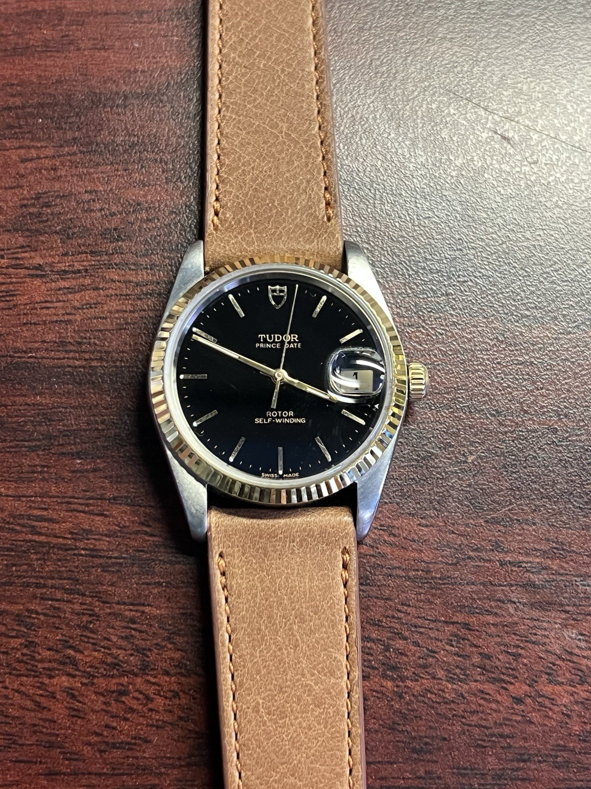 Tudor Prince Oysterdate Ref. 74033 Gold & Steel Wristwatch – Unpolished strap