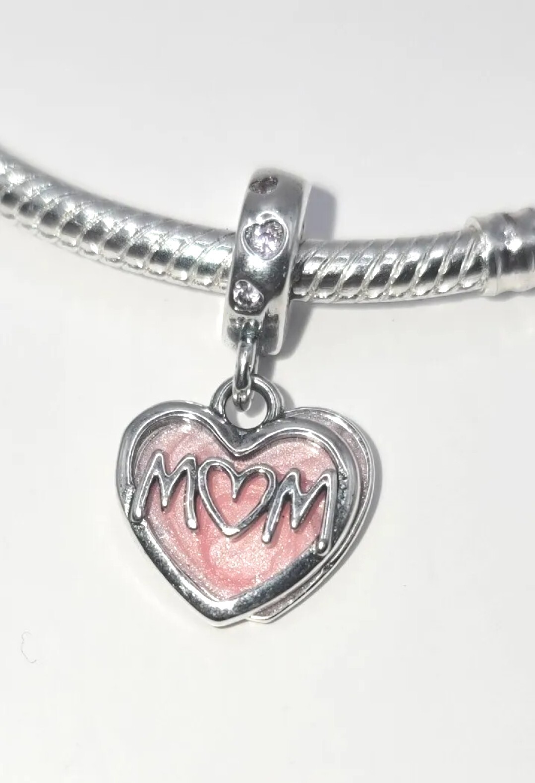 🔅Authentic L’Amour 925 Sterling Silver I Love You MOM Dangle Charm