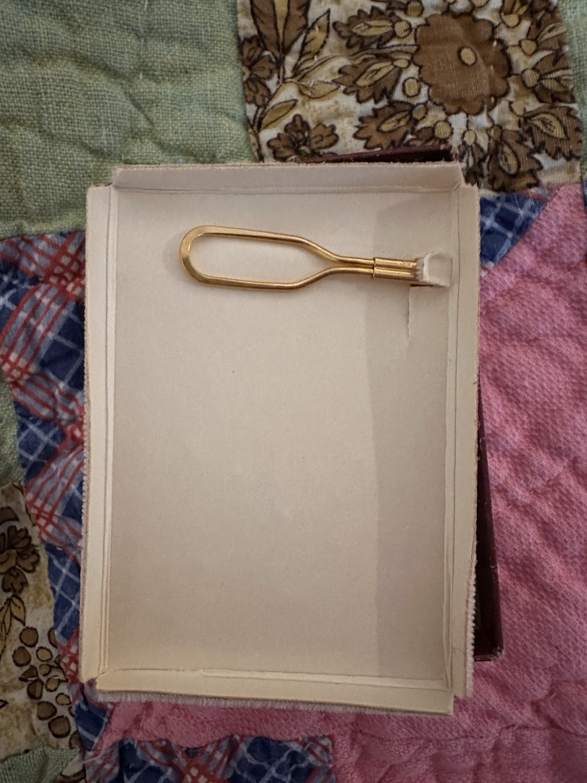 Vintage Brotherhood of Railroad Trainmen Gold Filled Forstner Tie Bar w Box
