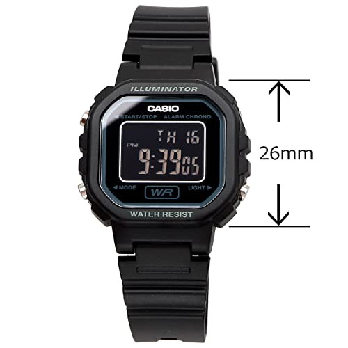 CASIO LA-20WH-1B Digital Watch Black Inverted LCD