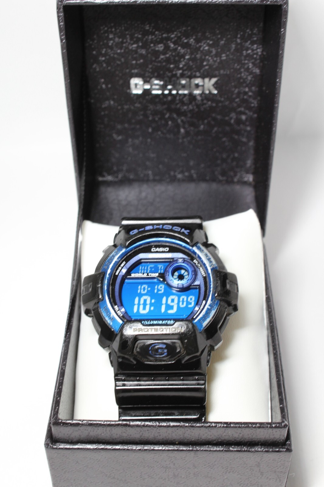CASIO G-8900A-1JF Black Blue Auto light Big case Digital Watch G-Shock resistant