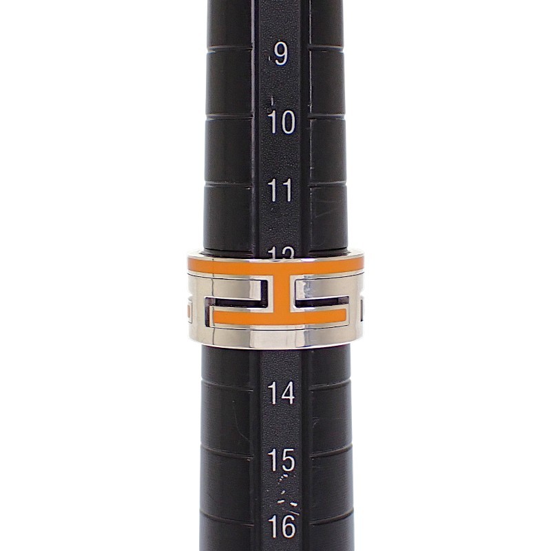 HERMES #13(JP Size) ring Orange Silver925 mens