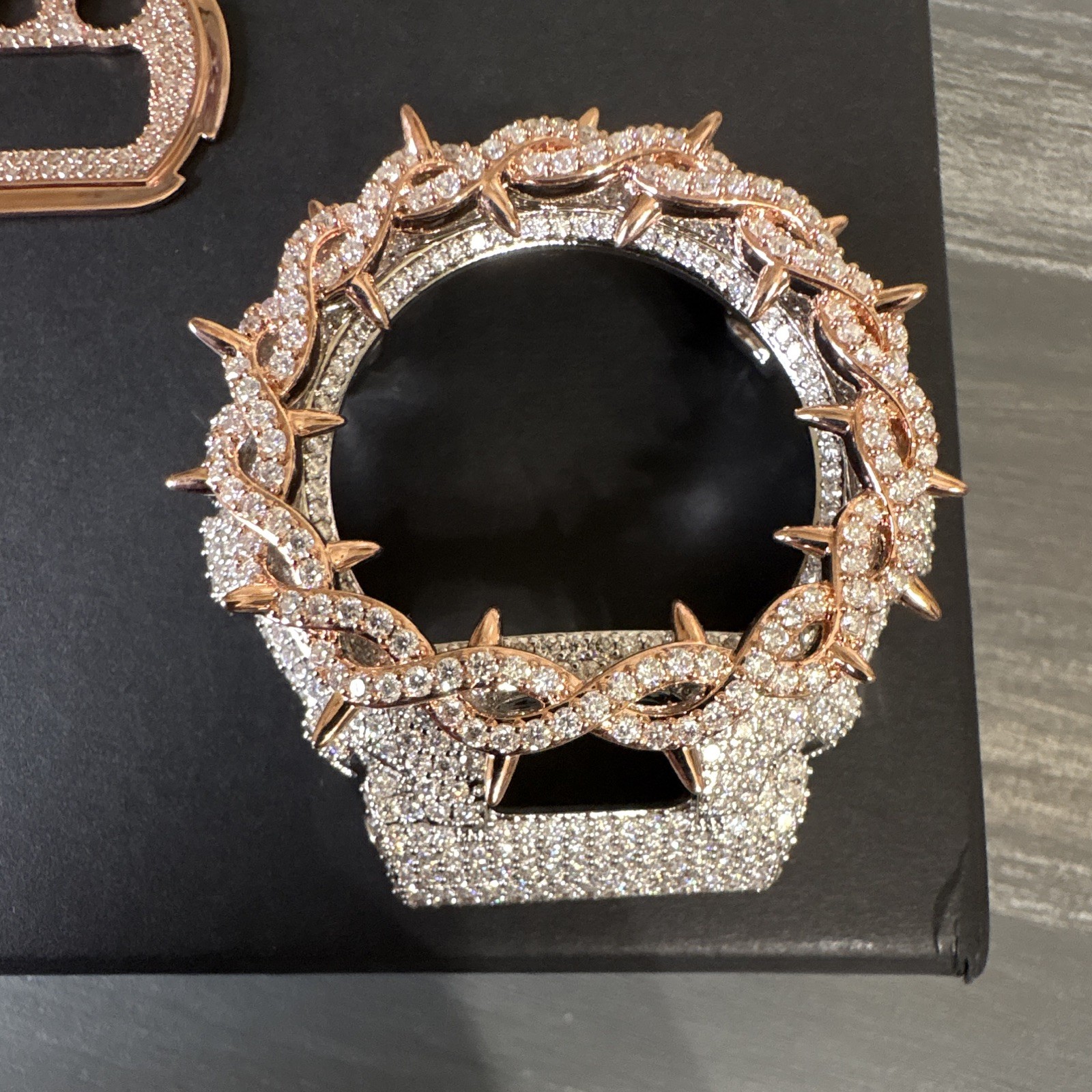 Rose Gold/Silver Iced Out Metal Bezel Set for Casio G-SHOCK DW-6900
