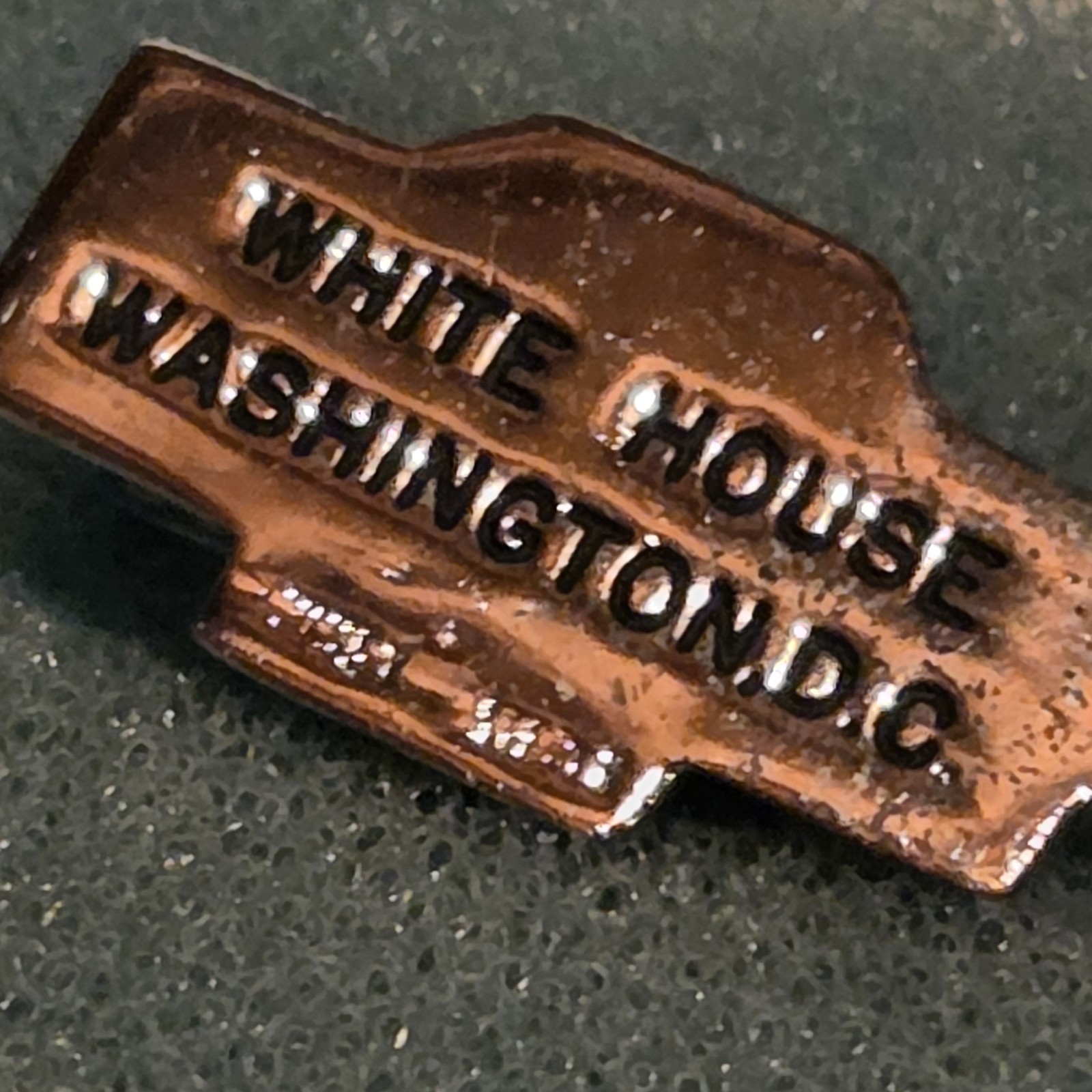 Vintage 1960s Kinney Sterling Silver 3D White House Building Charm Pendant