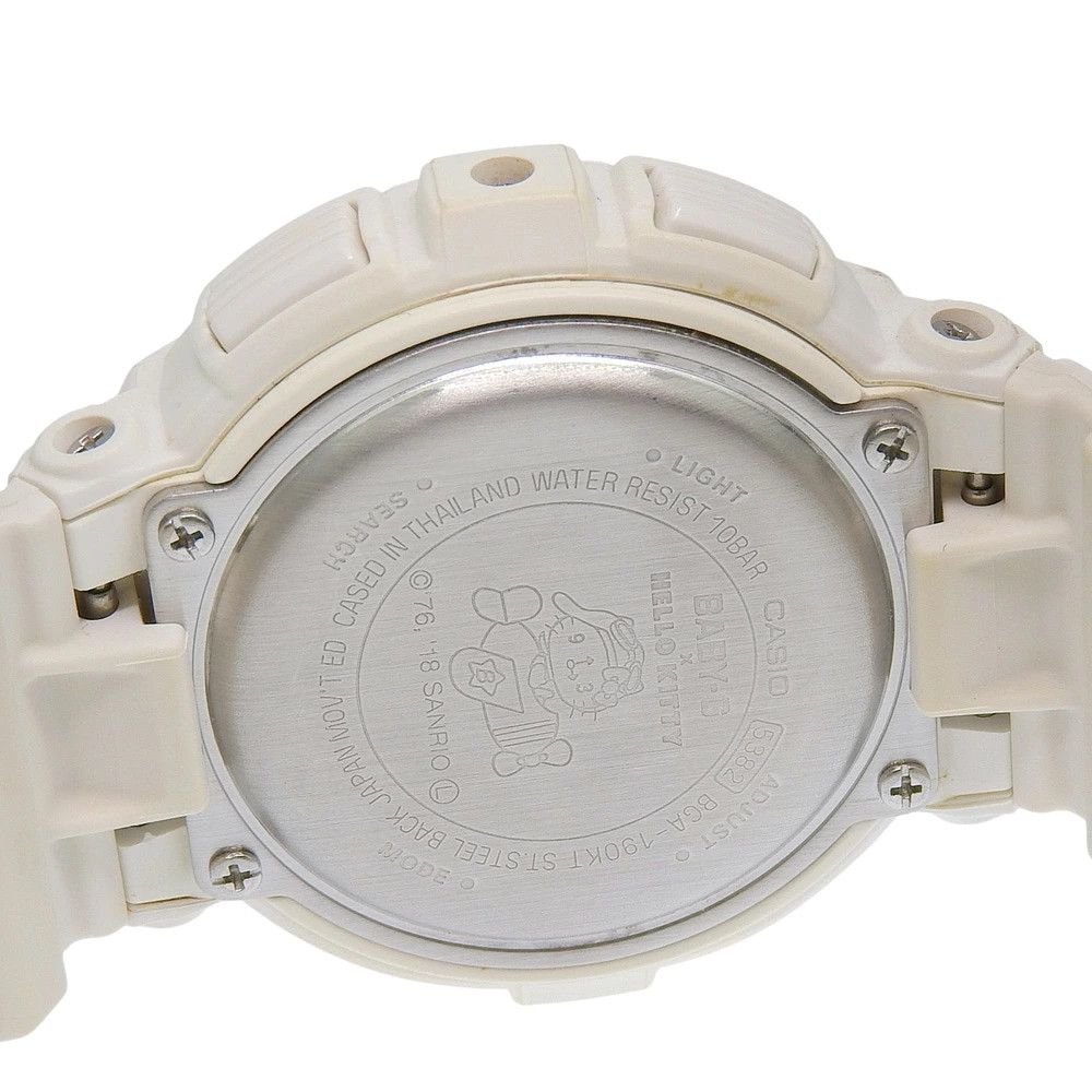 CASIO BABY G HELLO KITTY Watch Hello Kitty BGA 190KT Stainless Steel Resin White