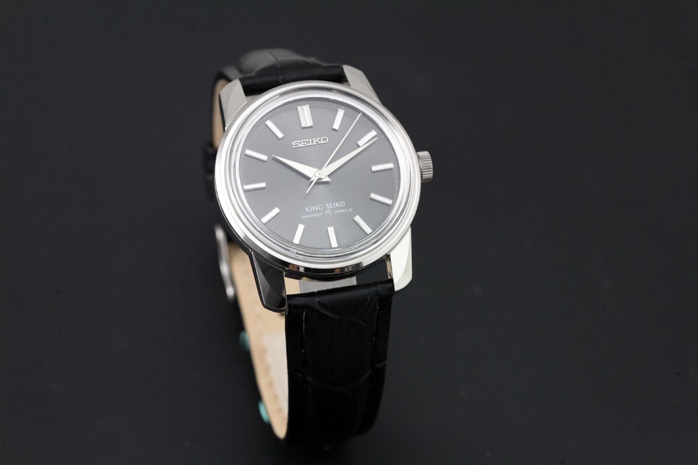 Serviced Vintage King Seiko KS 44-9990 25Jewels Manual Winding Gray Men`s Watch