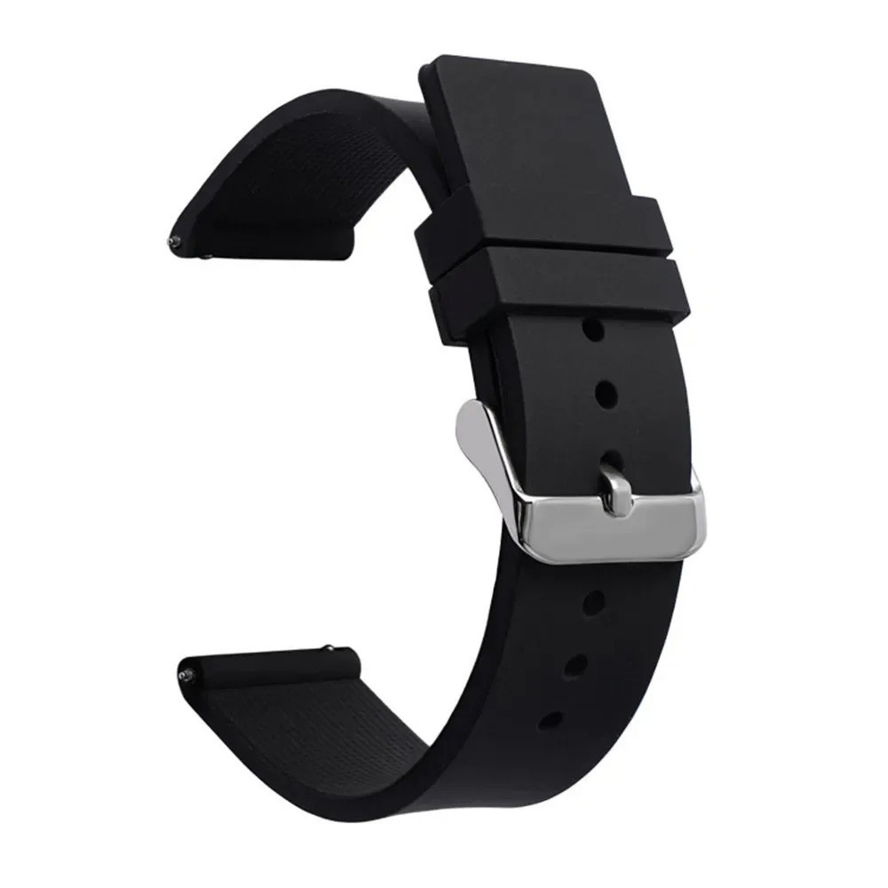Silicone Watch Strap 14mm 16 18 19 20mm 21 22mm 24mm Waterproof Soft Rubber Band