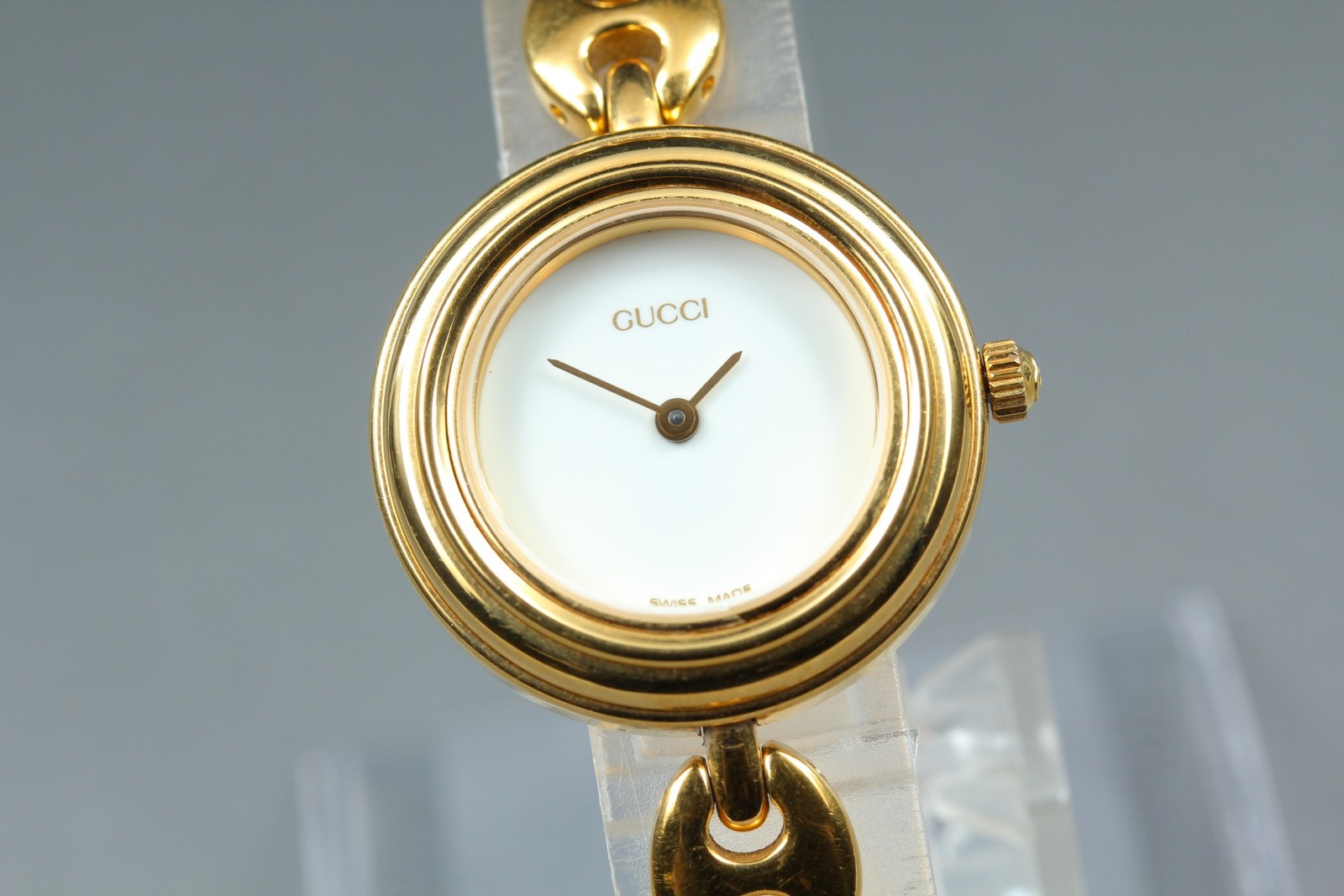 [Near MINT] GUCCI Change Bezel Gold Color 11/12.2 26mm Quartz Women’s Watch