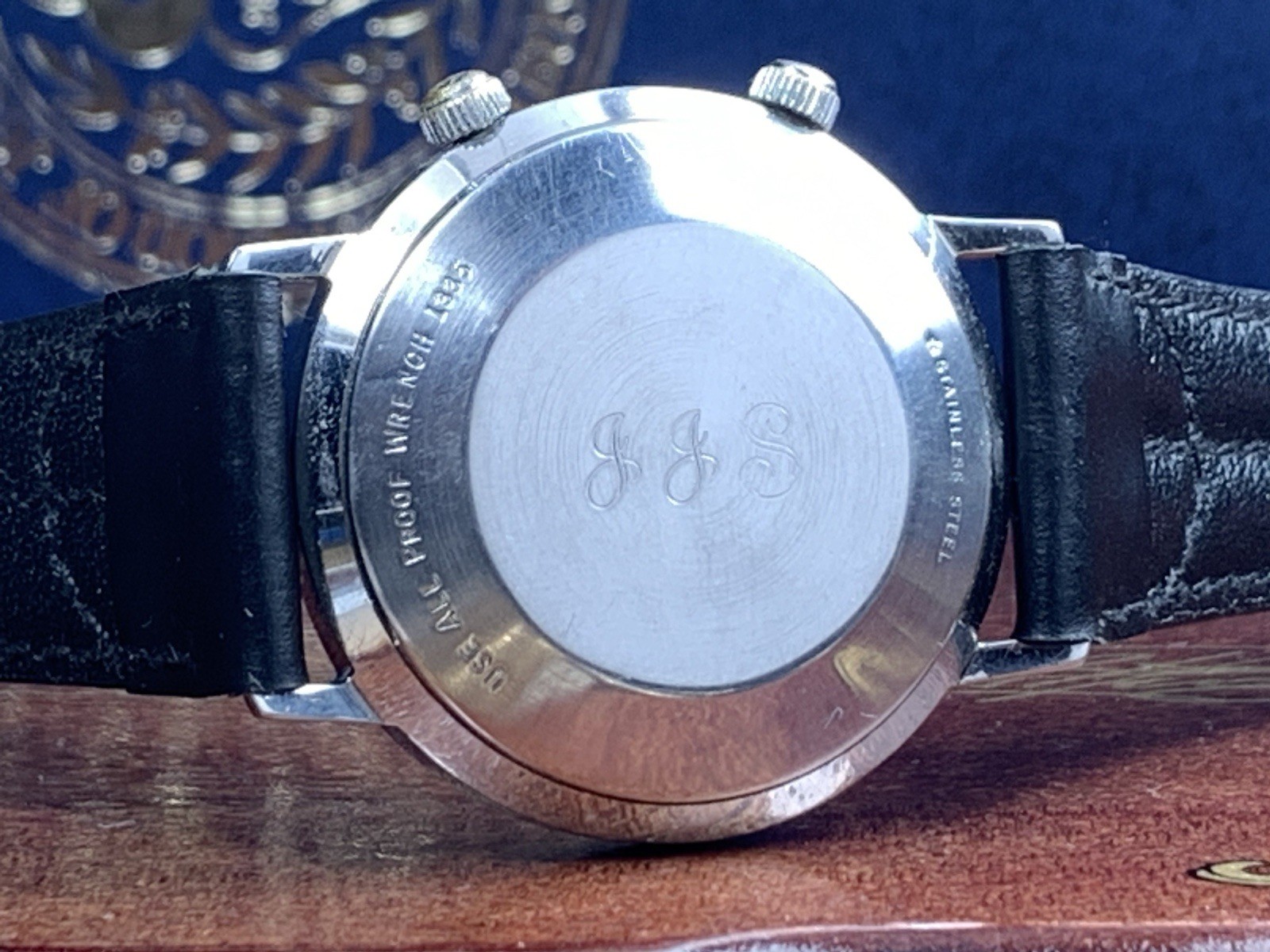 🚩JUMBO JAEGER-LeCOULTRE MEMODATE BUMPER AUTOMATIC MAN’S ALARM WATCH Runs 2FIX