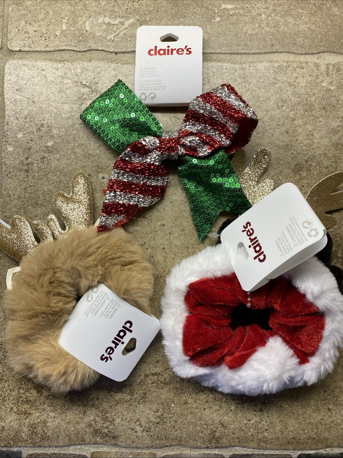 LOT OF Claire’s Christmas Earrings and Other Accessories OVER $200 RETAIL!