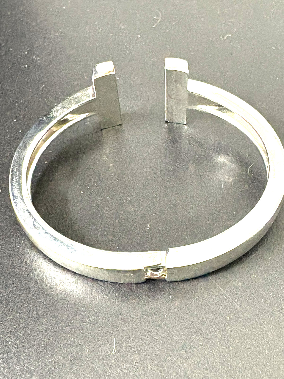 Vintage Silver Tone Metal Cuff Bracelet 2 Piece Lot Size 6.5-7