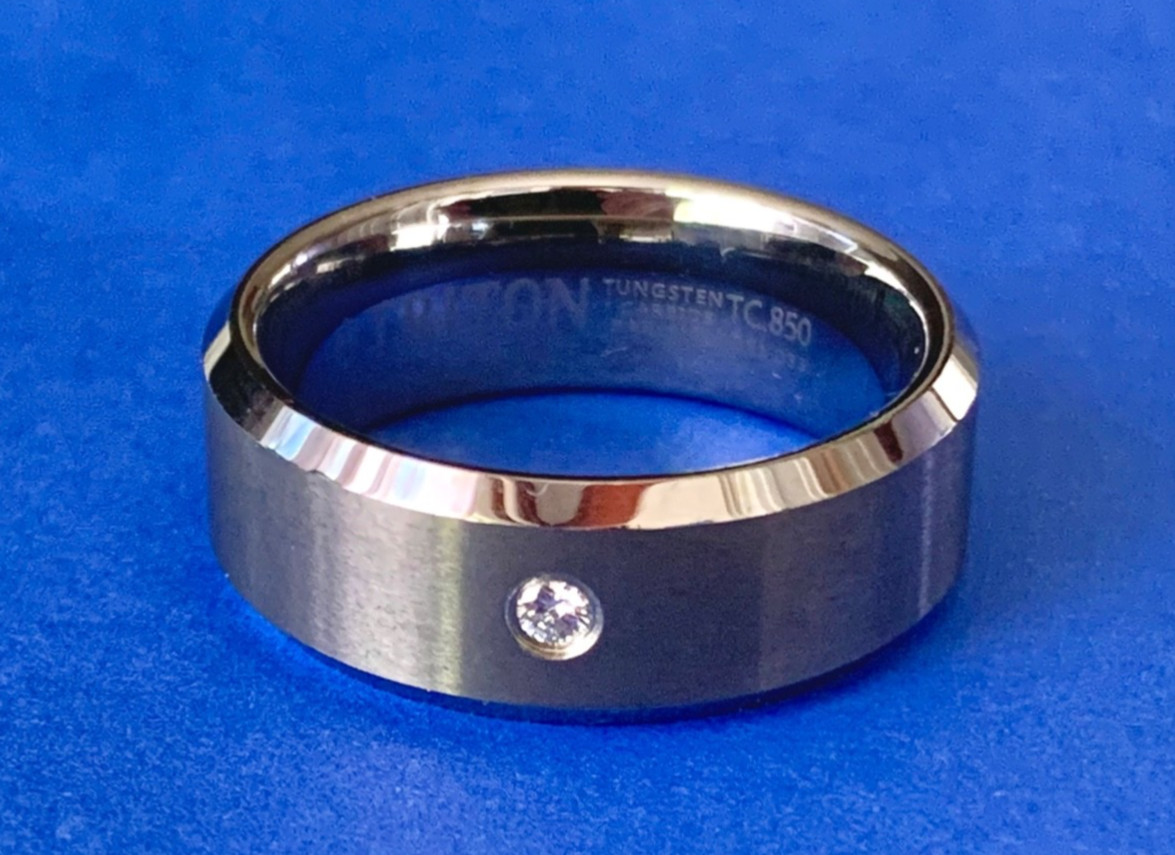 TRITON Tungsten Carbide & Diamond Men’s Ring