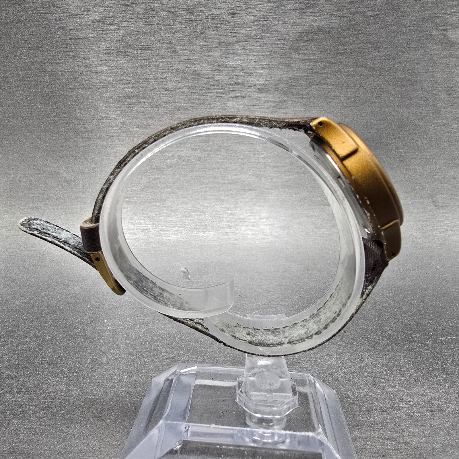 Seiko Alba Moon Phase Watch Women 27mm Champagne Dial Gold Tone Date New Batt GH