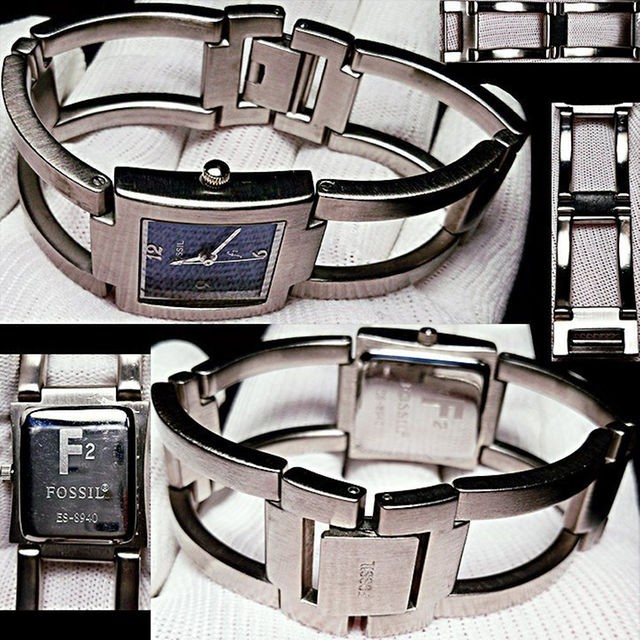 Fossil ES-8940 Women’s Bangle Watch Navy Blue Dial