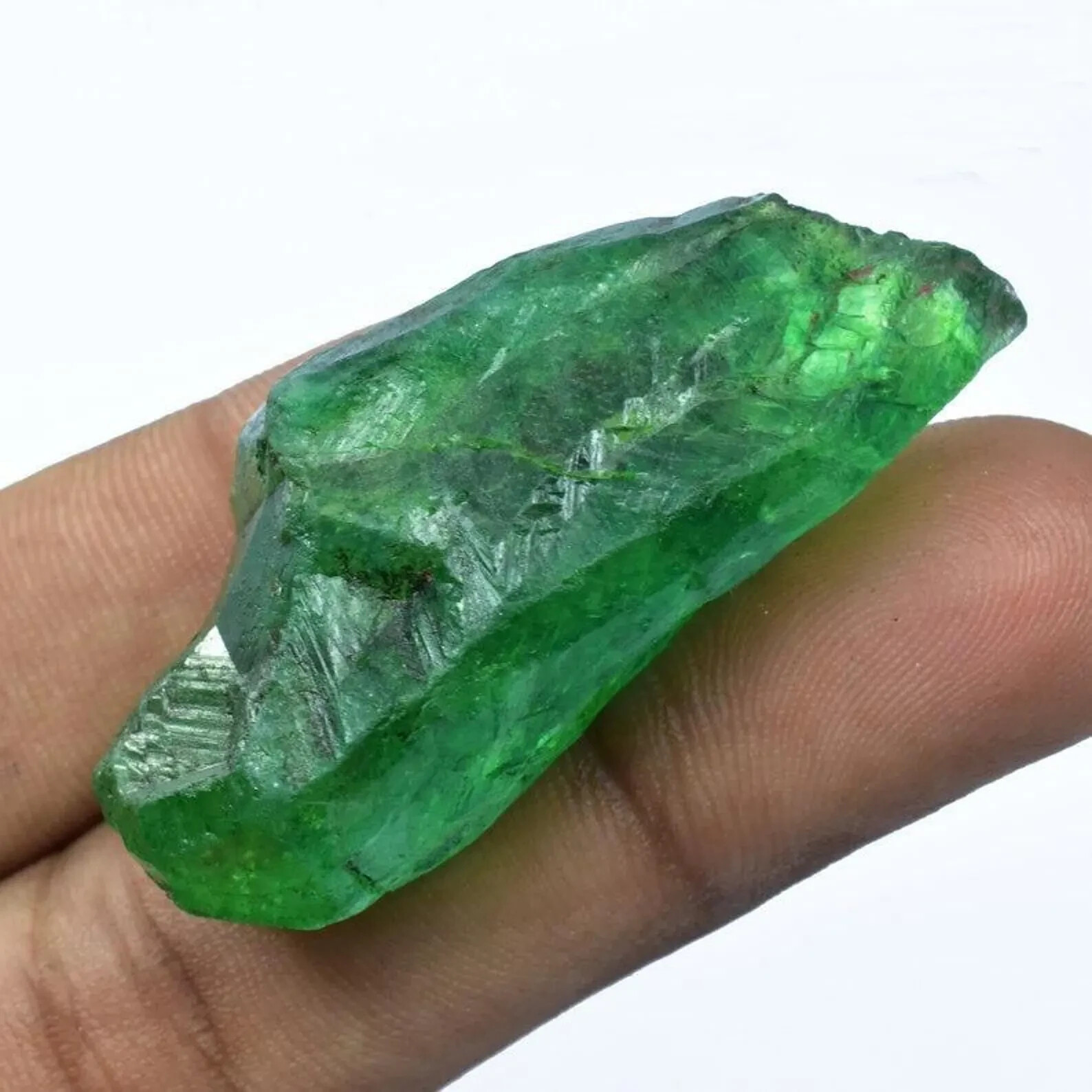 Earth-Mined Rough Uncut 210.00 Carat Natural Colombian Green Emerald Loose Gems