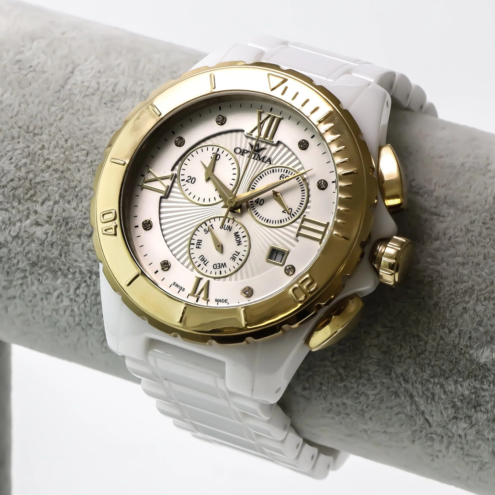 Optima – Swiss Chronograph – OSC318-WG-1 Swiss Chronograph 43 mm OSC318 50 m (5
