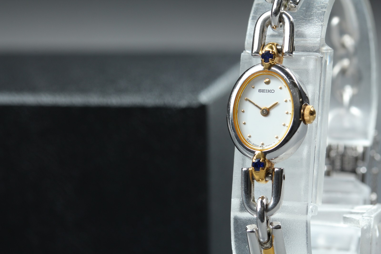 Vintage 1989 Exc+5 Seiko Tisse 1E20-6160 Two-Tone Quartz Womens Watch JAPAN