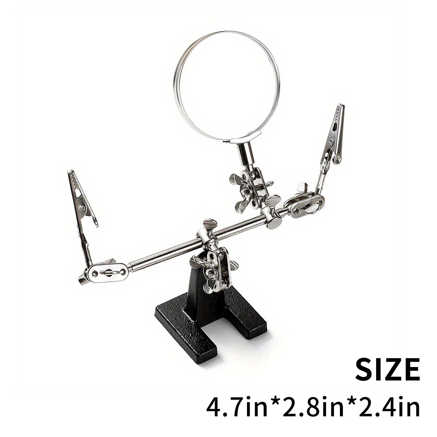 Helping Third Hand Magnifier Soldering Stand Clamp Holder Alligator Clip Tool