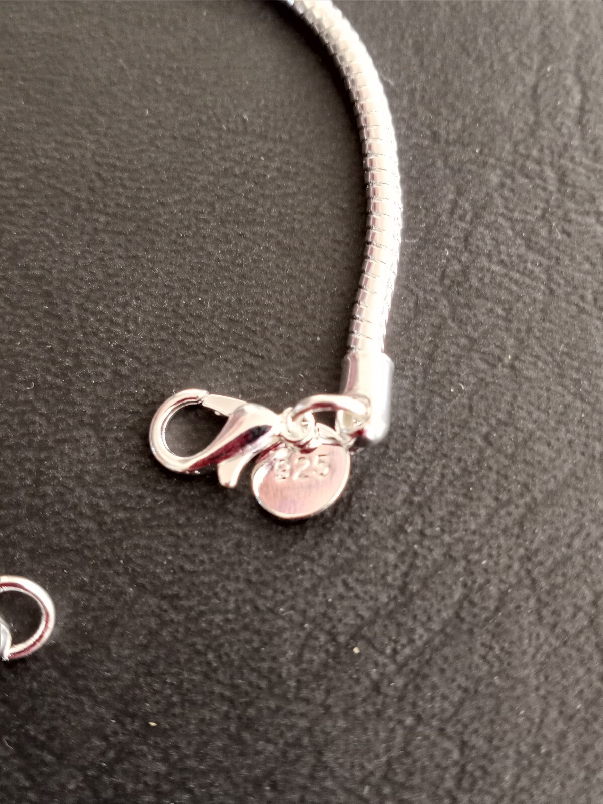 SUPER NICE 925 SILVER PLATED SNAKE CHAIN BRACELET 3MM APPROX. 8 ” LONG