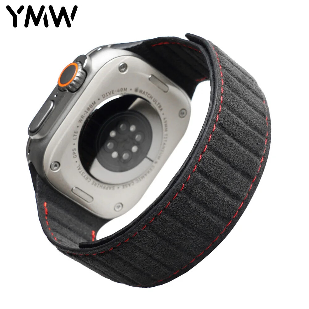 ALCANTARA Magnetic Leather Strap Accessories for Apple Watch
