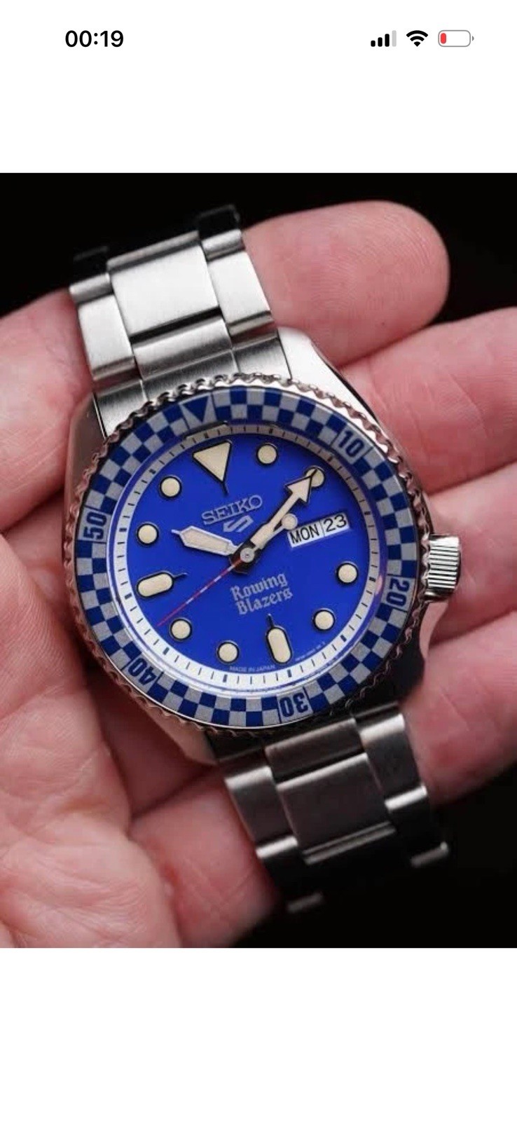 Seiko 5 Sports Rowing Blazers Blue Dial 42mm Automatic Day/Date 100m Watch