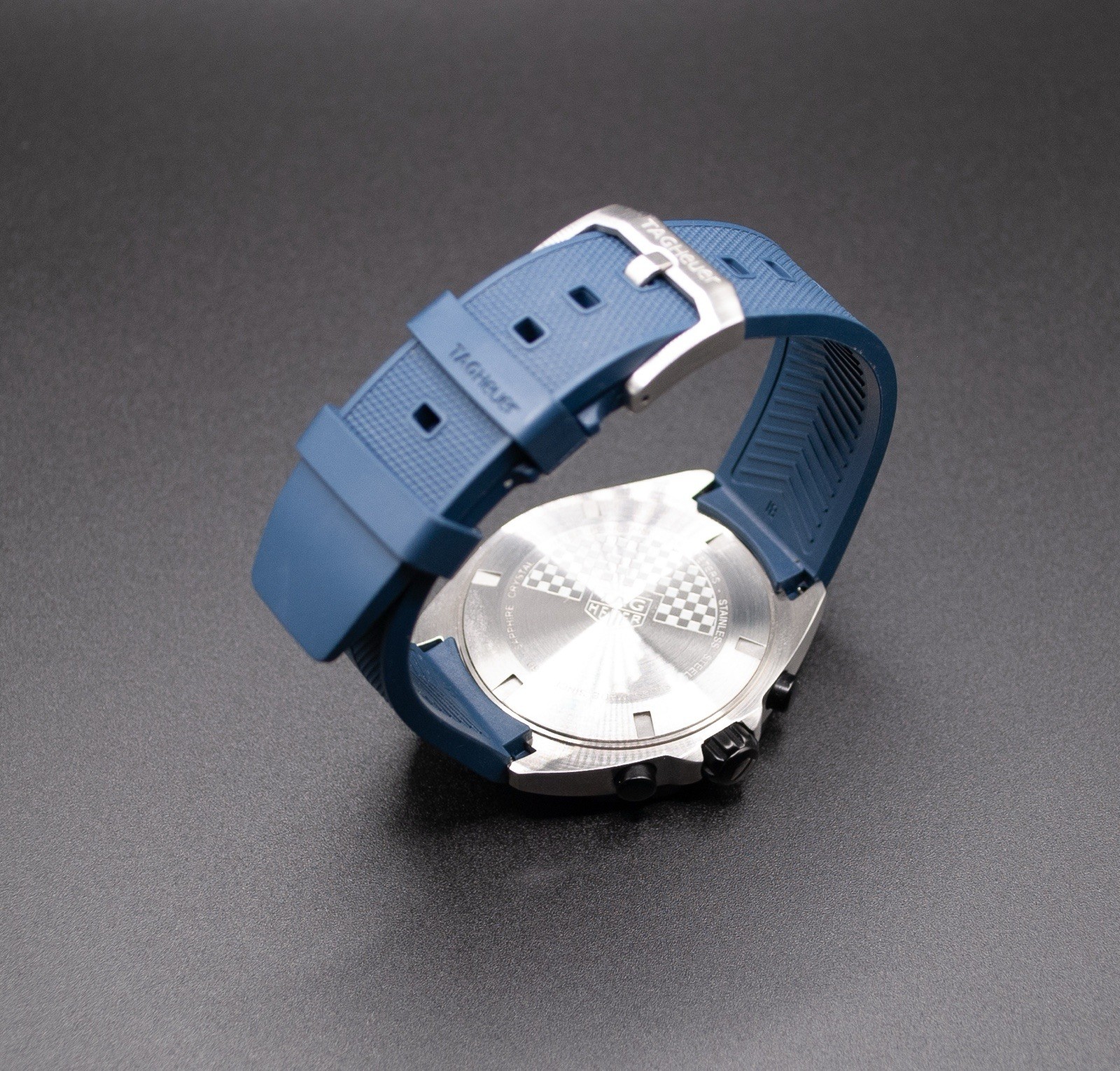 TAG HEUER QUARTZ CHRONOGRAPH FORMULA 1 blue MEN’S WATCH CAZ101V RUBBER BAND