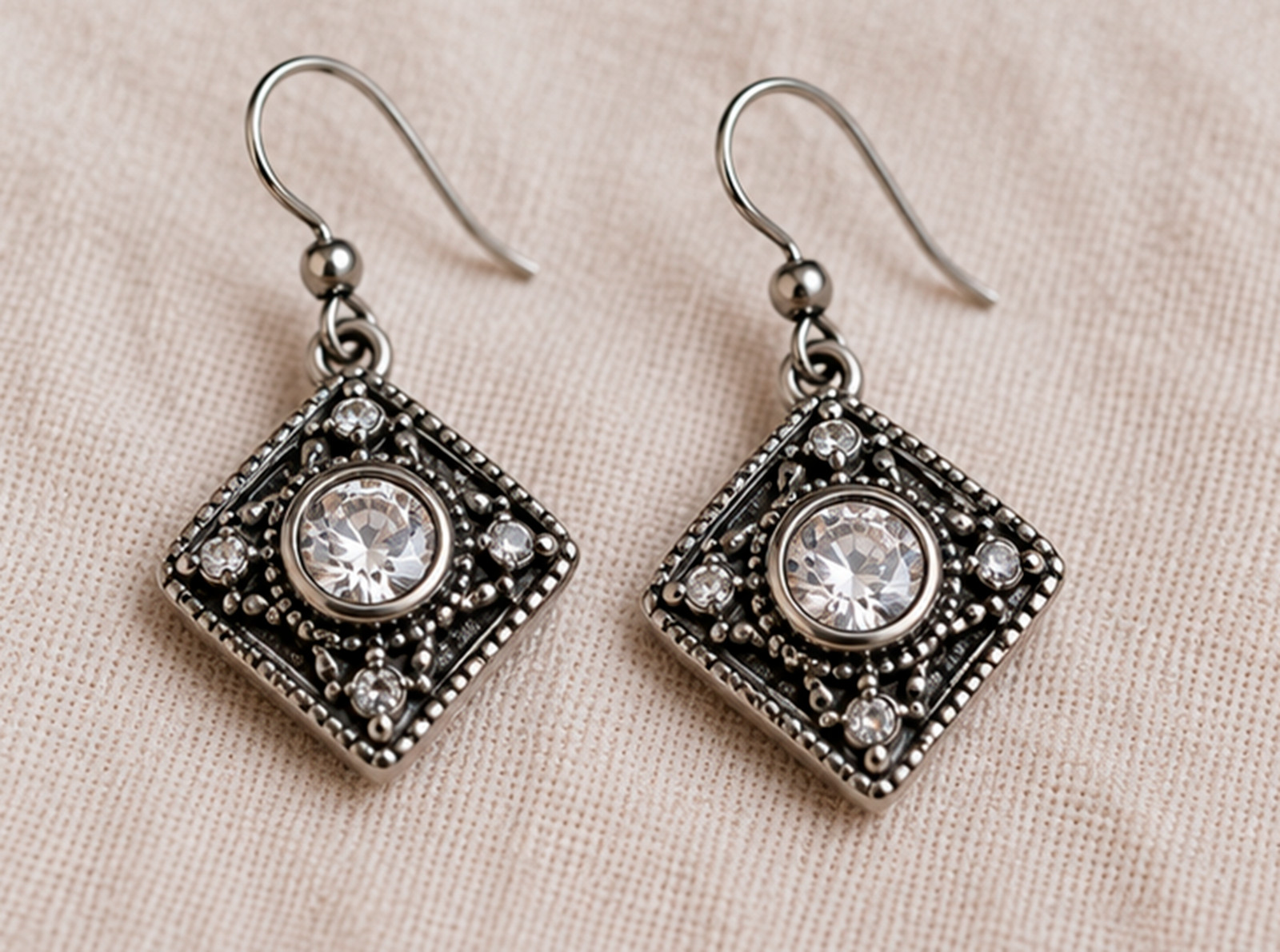 925 Sterling Silver Antique Earrings